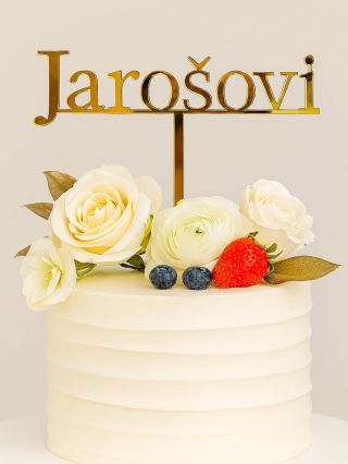 💛 Symbol lásky na první pohled. Elegantní zápich dodá vašemu svatebnímu dortu ten pravý romantický dotek. Jednoduchý, ale...